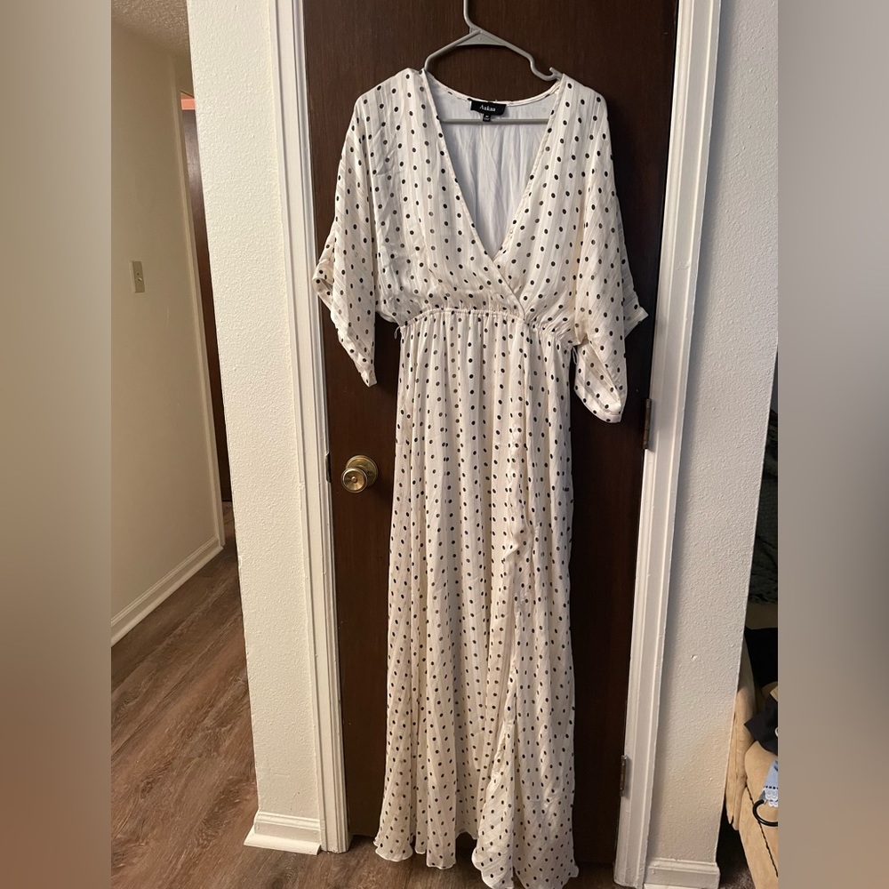 Aakaa Pokadot Dress